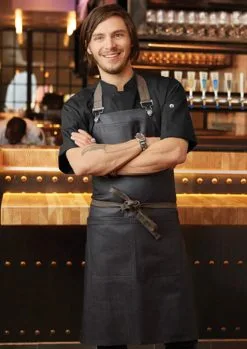 Chef Works Severingsförkläde Boulder BiB Svart