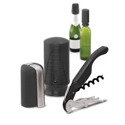 Pulltex Startset För Vin Och Champagne Svart