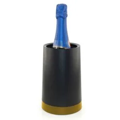 Pulltex Vinkylare Gel Svart Med Guldig Botten